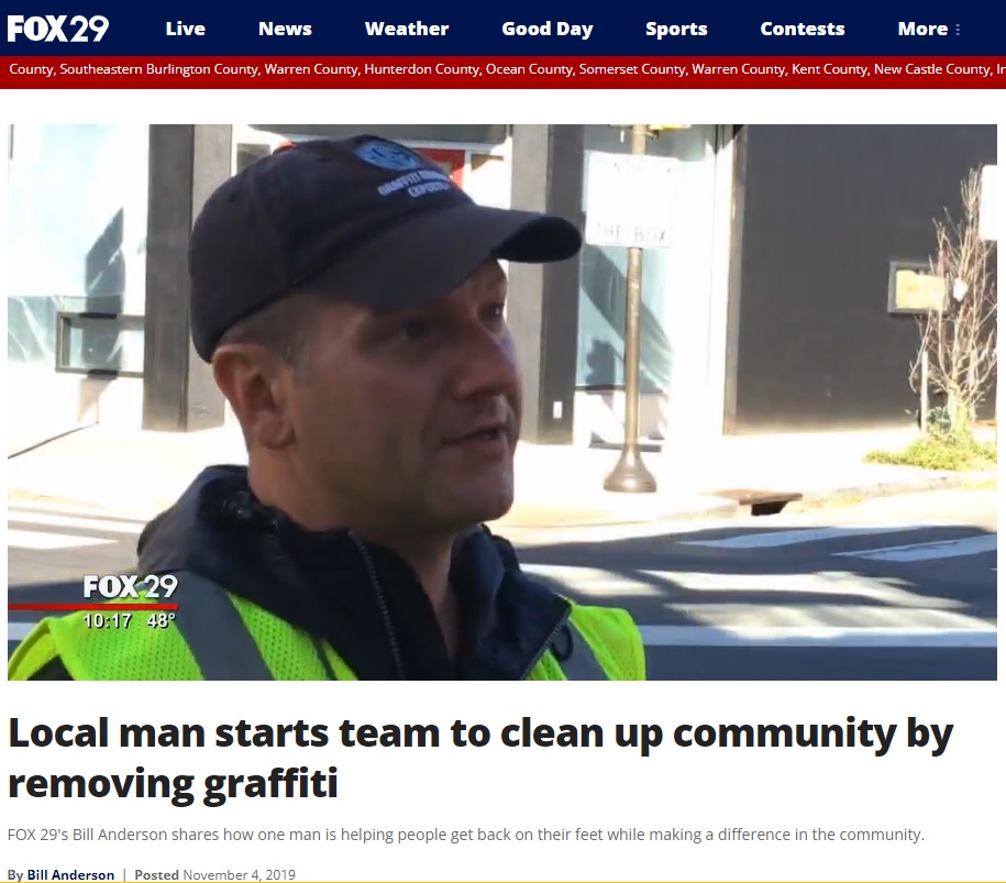 FOX 29 interview Graffiti Removal Experts